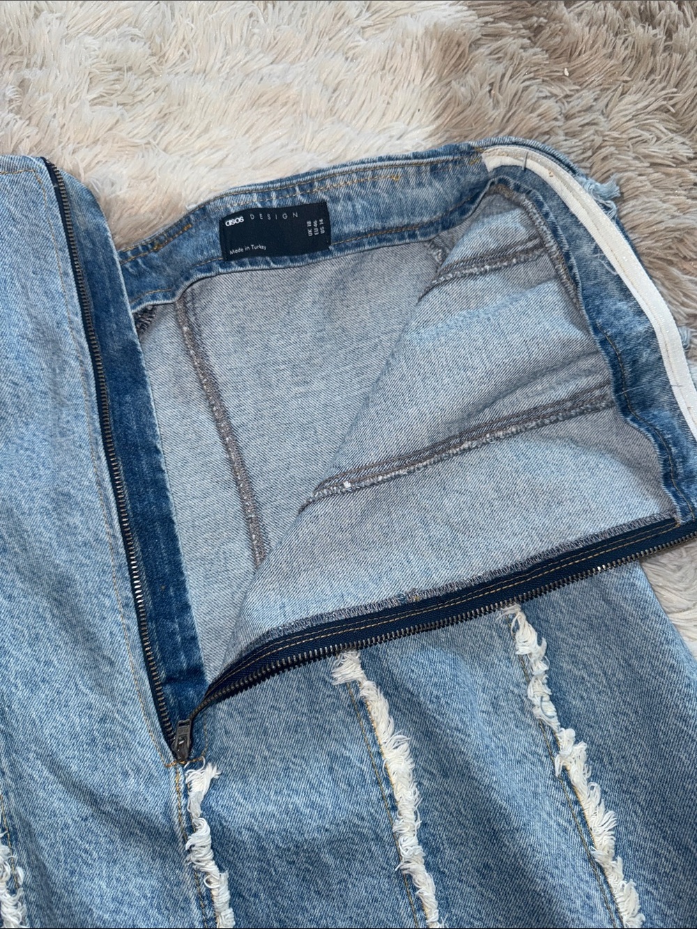 ASOS Denim Mini Dress - Picture 2 of 5